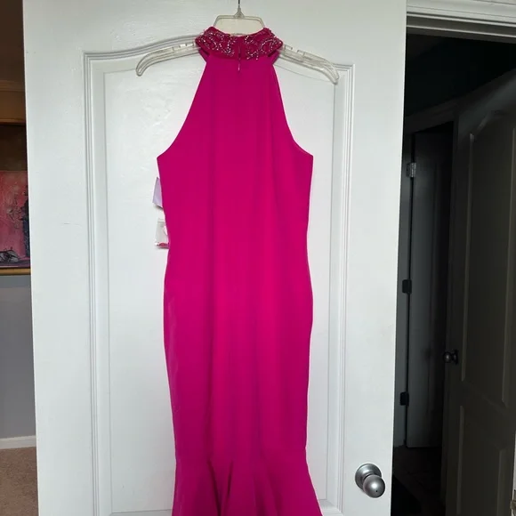 slim fit dress slacks Strappy-Open-Back Long Formal Prom Dress 8232 Black / XSmall main image 1